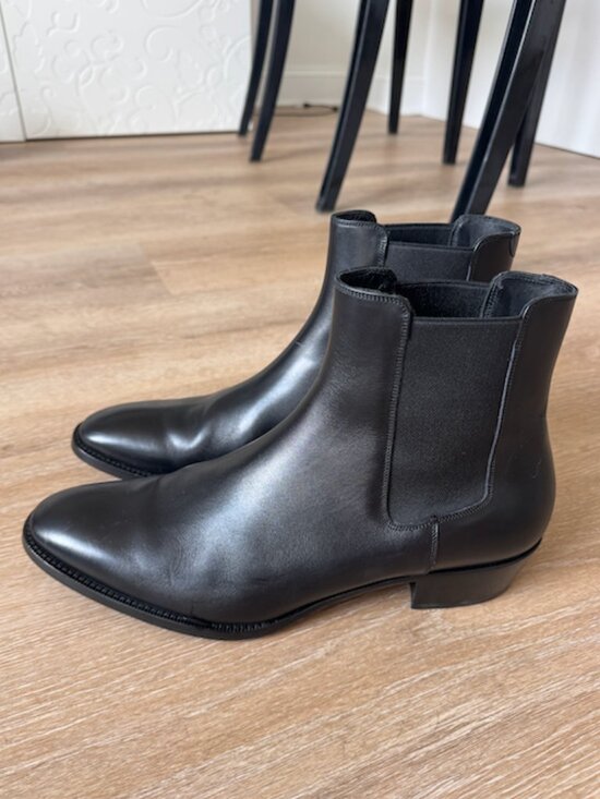 Suitsupply Italian Calf Leather Black Boot in Size 43 main image 3